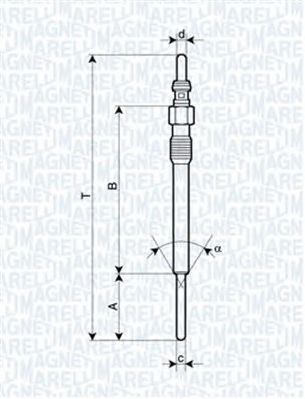 MAGNETI MARELLI 062900090304 -  Свеча накаливания